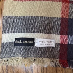 Simply Southern Multicolor Plaid Infinity Scarf